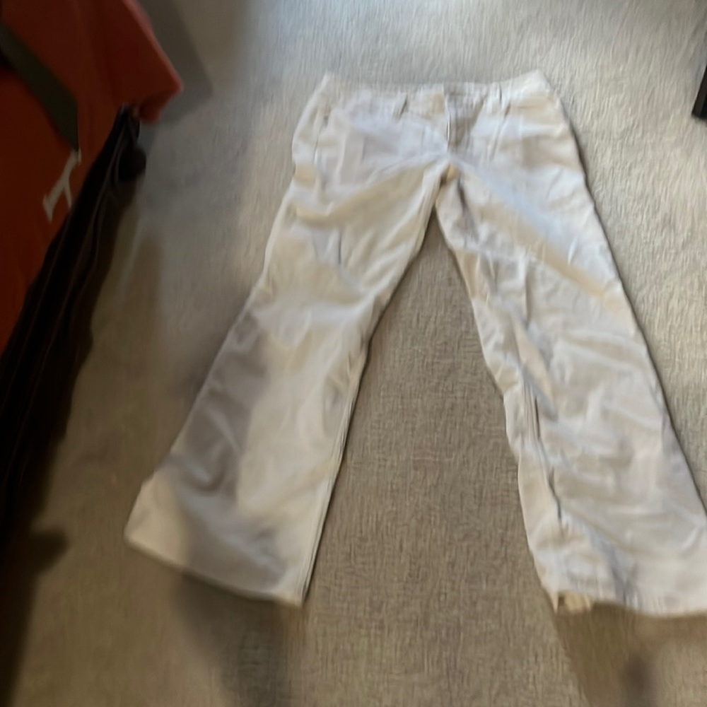 Ann Taylor white wide legged pants